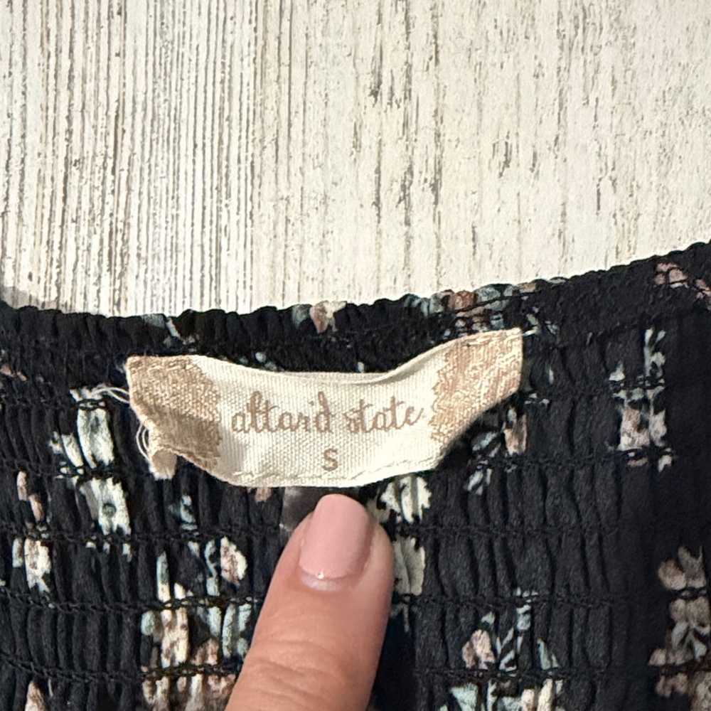 Altar'd State Black Floral Dress Size Small - Picture 6 of 10